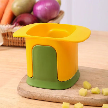 Multifunktionaler Gemüseschneider – Kartoffeln, Gurken, Zwiebeln & Pommes Frites Schneider – Küchenwerkzeuge, PP Kunststoff & Edelstahl
