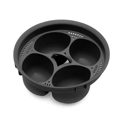 Eierkocher 6-in-1 Silikonform für Gepochete Eier, Küchenutensil für Einfaches Kochen