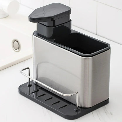 3-in-1 Edelstahl Regal – Multifunktionaler Küchenorganizer für Geschirr, Keine Montage nötig