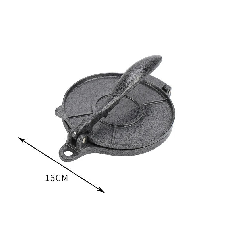 Tortilla Press Maker Aluminiumlegering, 16 cm – Handmatige Deeg Pers voor Maïstortilla's, Chapati, Roti, Naan, en Meer