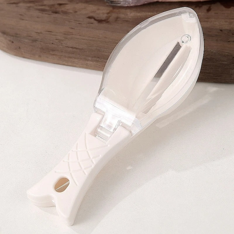 2er Set Fischschuppen Schaber - Praktisches Küchengerät für Fischreinigung, Mit Abdeckung und Hygienischem Design