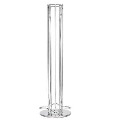 Kaffee Kapselhalter 40 Kapseln drehbar verchromt Edelstahl Kaffeekapsel Organizer für Küche