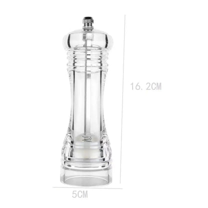 Set of 3 Transparente Pepermolen Zoutmolen, Handheld Kruidenslijper, Acrylic Spice Crusher, Kitchen Gadget Set