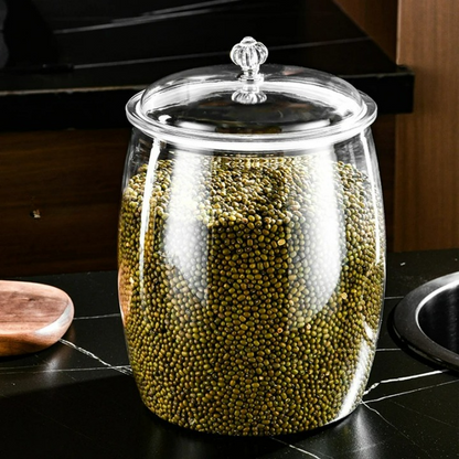 Aufbewahrungsbehälter aus Kunststoff für Mehl & Snacks – Luftecht, Transparent, Hitzebeständig, 2.2/3.8/6.5L