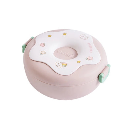 Kinder Bento Lunchbox 1000ml – Snackbox mit 3 Fächern, Mikrowellengeeignet, Auslaufsicher