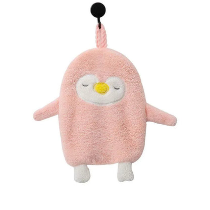 Set aus 3 Pinguin Handtüchern – Weich & Saugfähig – Koral Fleece – 25x30 cm